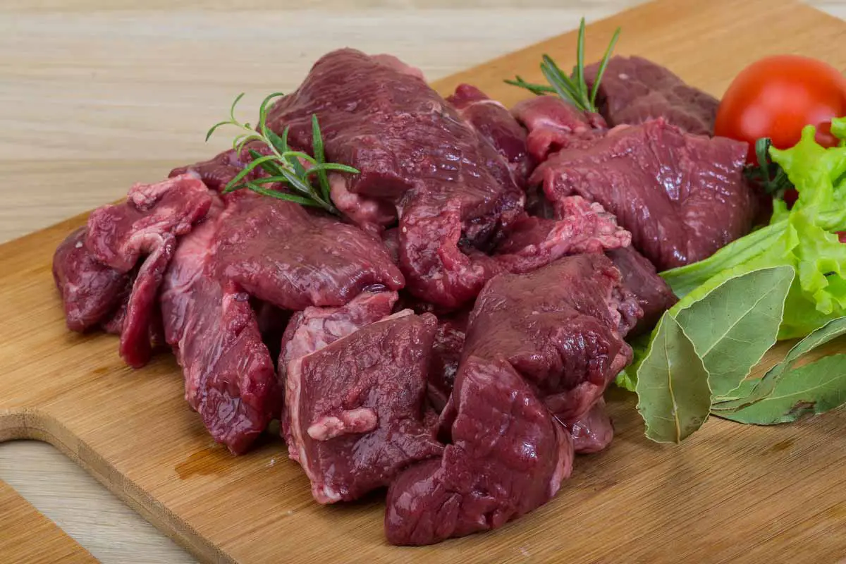 Raw deer meat can stay in the fridge for between three to five days